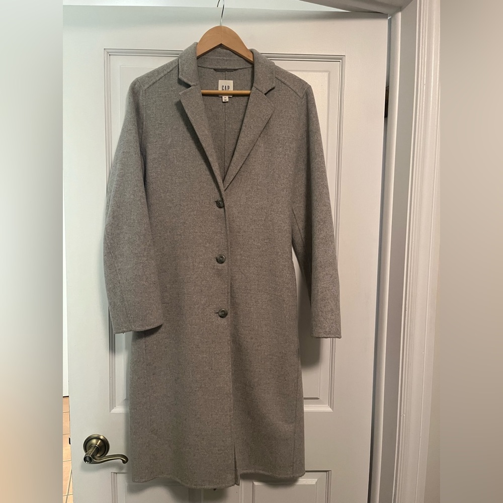 GAP light wool coat size small